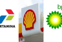 Ilustrasi logo Pertamina Shel dan BP. (Foto Istimewa/bs)