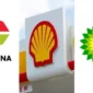 Ilustrasi logo Pertamina Shel  dan BP. (Foto Istimewa/bs)