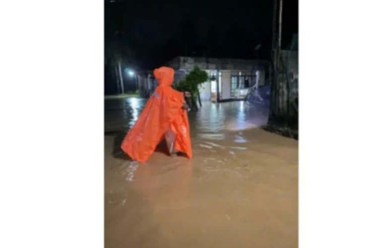 Hujan deras mengakibatkan banjir di Tulungagung. (Foto: Dok BPBD Tulungagung)