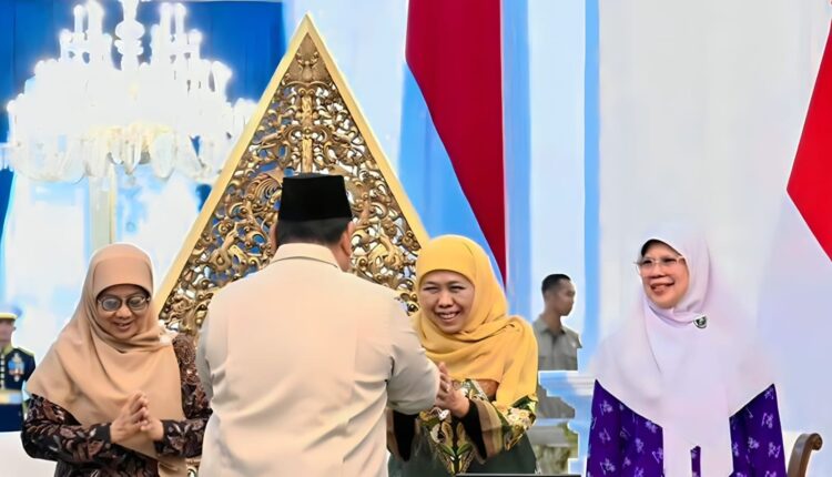 Gubernur Khofifah hadir dalma pertemuan Ormas Islam dengan Presiden Prabowo. (Foto: Dok Humas Pemprov Jatim)