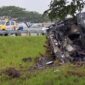 Bus INdorent alami kecelakaan di Tol Ngawi yang mengakibatkan 1 orang tewas dan 33 terluka. (Foto: dok Polres Ngawi)