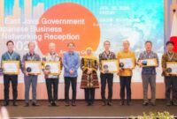 Gubernur Khofifah saat menghadiri East Java Investment Government – Japanese Business Networking Reception/dok.bicarasurabaya.com