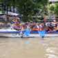 Kerja bakti bersih Sungai Kalimas Bersama Menteri LH. (Foto: dok Diskominfo)