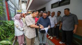 Wali Kota Surabaya Eri Cahyadi saat meninjau Kampung Pancasila/dok.Diskominfo Surabaya