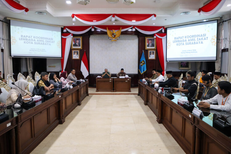 Rapat koordinasi Surabaya Perkuat Sinkronisasi Data Penyaluran Zakat/dok.bicarasurabaya.com