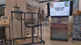 Alat produksi bensin biogasolin sawit (Benwit) ITS sebagai inovasi bahan bakar alternatif berbasis potensi domestik. (Foto: dok Humas ITS)
