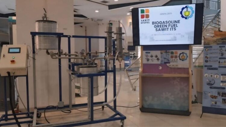 Alat produksi bensin biogasolin sawit (Benwit) ITS sebagai inovasi bahan bakar alternatif berbasis potensi domestik. (Foto: dok Humas ITS)