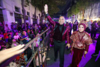 Wali Kota Eri Cahyadi bersama istri saat acara Surabaya Vaganza/dok.bicarasurabaya.com