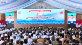 Presiden Prabowo Subianto meresmikan operasional 1.061 Koperasi Desa dan Kelurahan (Kopdes) Merah Putih di Nganjuk, Jawa Timur. (Foto: Tangkapan layar youtube Sekkab)