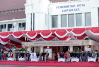 Wali Kota Eri pimpin Hardiknas 2026 di Balai Kota Surabaya/dok.bicarasurabaya.com