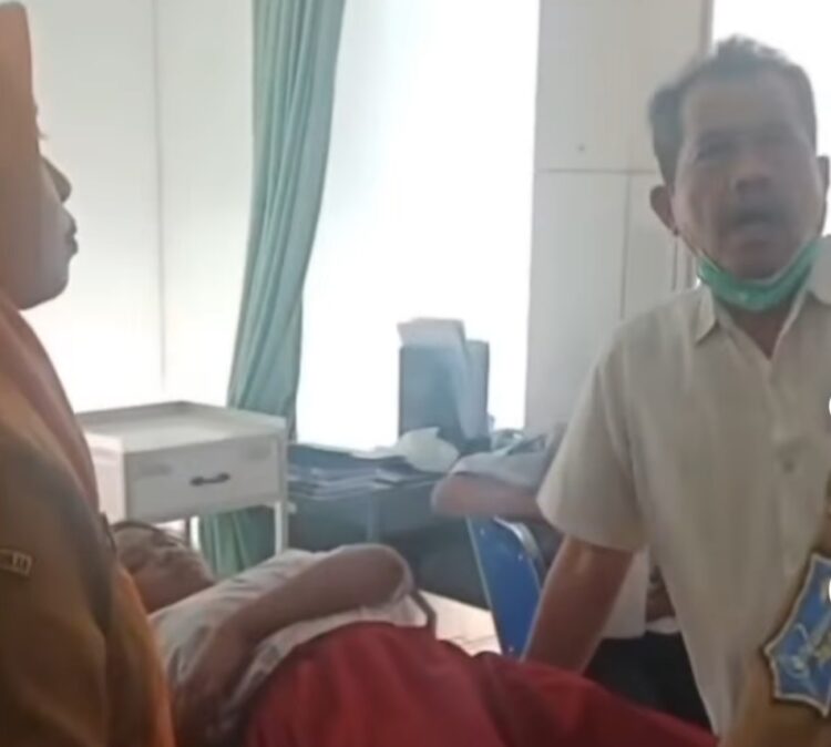 Belasan siswa alami mual, muntah usai menyantap menu MBG di sekolah dan harus mendapat perawatandi Puskesmas . (Foto: tangkapan layar @nmrrg)