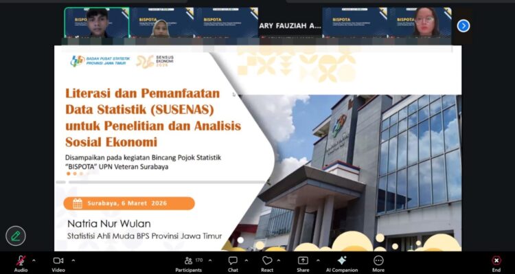 Webinar Bincang Seru Pojok Statistik (BISPOTA 1)/dok.bicarasurabaya.com