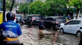 Banjir Surabaya Berangsur Surut, DSDABM Sebut Dipengaruhi Pasang Laut. (Foto: dok DSDABM)