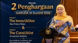 2 penghargaan yang diraih oleh Pemprov Jatim/dok.bicarasurabaya.com