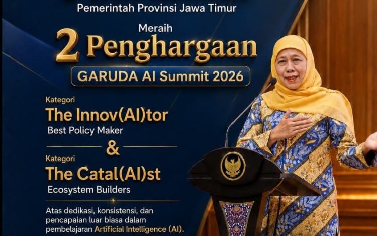 2 penghargaan yang diraih oleh Pemprov Jatim/dok.bicarasurabaya.com