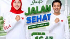 Hadiah umroh hingga motor dan ratusan hadiah lainnya disiapkan untuk Jalan Sehat Tahun Baru Islam bersama Gubernur Khofifah Indar Parawansah. 