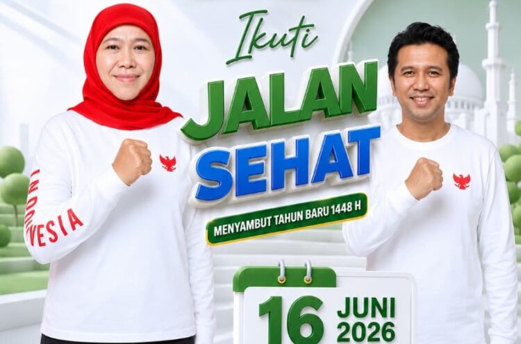Hadiah umroh hingga motor dan ratusan hadiah lainnya disiapkan untuk Jalan Sehat Tahun Baru Islam bersama Gubernur Khofifah Indar Parawansah. 
