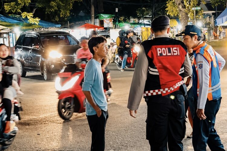 Jukir liar diamankan petugas saat melakukan sidak di kawasan Manukan Tama. (Foto: dok Satgas Anti Premanisme)