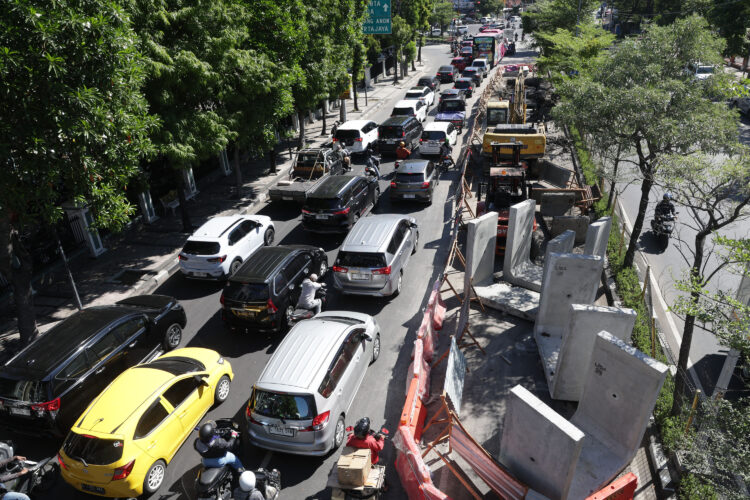 Kemacetan Jalan Moestopo, Pemkot Surabaya Minta Maaf ke Warga. (Foto: Diskominfo Surabaya)