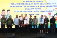 Wali Kota Surabaya Eri Cahyadi saat menyerahkan perwalian/dok.Diskominfo Surabaya