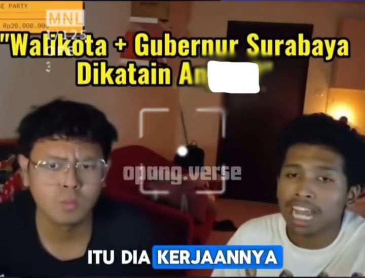 Podcast Viral Sebut Khofifah dan Eri Cahyadi. (Foto: tangkapan layar)