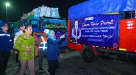 Bantu Korban Gempa NTT, Jatim Kirim 64,4 Ton dan Siapkan 14 Rumah Sakit. (Foto: Biro Adpim Pemprov Jatim)