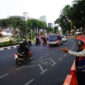 Dishub Surabaya Rekayasa Arus Embong Sawo-Gayam untuk Cegah Konflik Kendaraan. (Foto: Dishub Surabaya)
