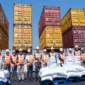 15 Kontainer di Tanjung Perak Dilaporkan Amonium Klorida, Ternyata Berisi Beras-Garam. (Foto: Ist)
