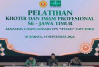 Pelatihan Khatib dan Imam Profesional yang digelar di UPN Veteran Jatim/dok.bicarasurabaya.com