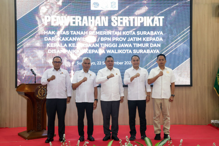 Sinergi dan kolaborasi Pemkot Surabaya dengan dukungan Kejaksaan Tinggi Jawa Timur (Kejati Jatim) dan Kantor Wilayah ATR/BPN Provinsi Jawa Timur/dok.Diskominfo Surabaya 