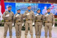 5 Anggota Polda Jatim ikut menjadi Tentara Perdamaian di Afrika Tengah. (Foto: Humas Polda Jatim)