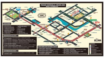Hindari Macet! Ini Lokasi Parkir dan Pengalihan Lalin Parade Juang Surabaya