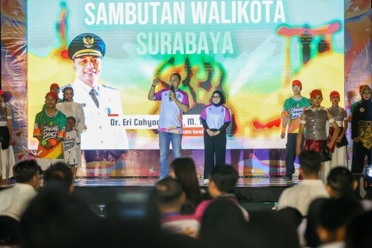 Sambutan Wali Kota Eri Cahyadi saat acara/dok.Diskominfo Surabaya