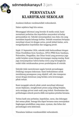 Kasus Bocah Difabel Surabaya Tewas, Status 2 Siswa di Sekolah Belum Jelas
