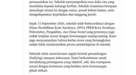 Pihak sekolah tempat 2 pelaku perundungan terhadap anak disabilitas hingga tewas buka suara. (Foto: Tangkapan Layar)
