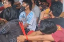 Belasan orang diduga bandar dan pengedar narkoba di Jl Kunti diamankan petugas gabungan. (Foto: Ist)