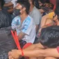 Belasan orang diduga bandar dan pengedar narkoba di Jl Kunti diamankan petugas gabungan. (Foto: Ist)